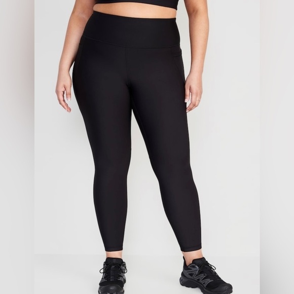 NWT! Black High-Waisted PowerSoft 7/8-Length Side-Pocket Legging - Medium Tall🏋️ - Picture 7 of 9